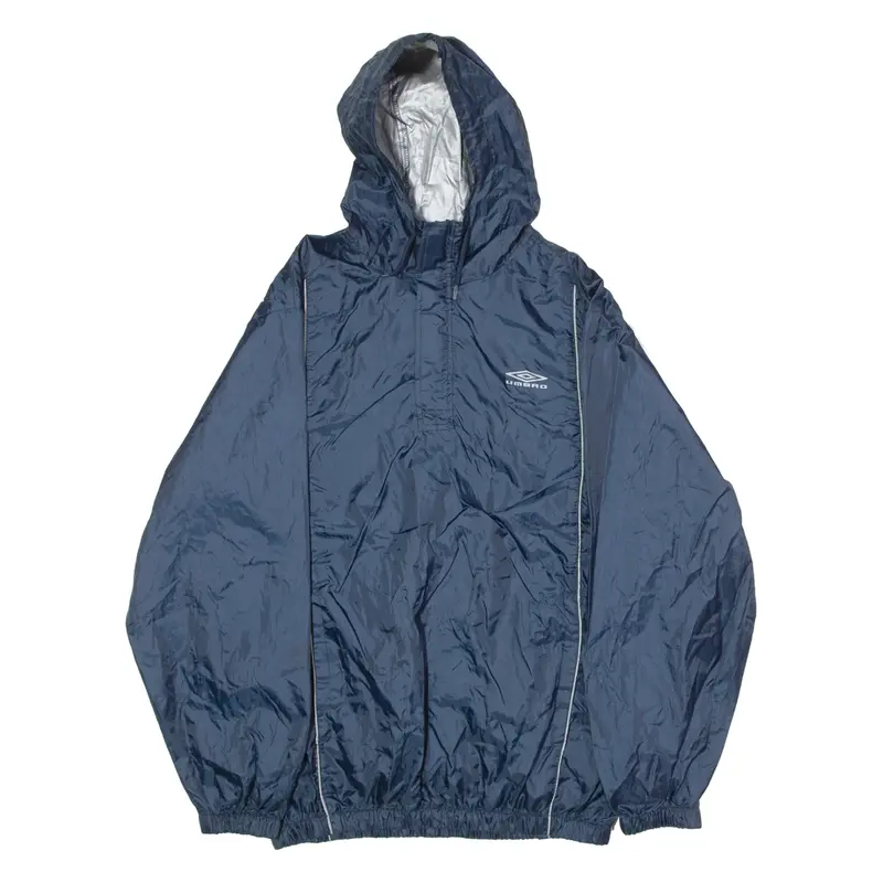 UMBRO Mens Pullover Jacket Blue Hooded M