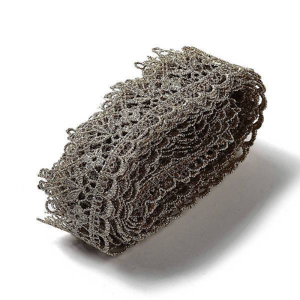 4.5 Yards Polyester Flower Lace Ribbon