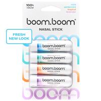 BoomBoom Nasal Stick: Free Your Nose | Featured on SharkTank | Powerful Essential Oils with Vapor Flow Technology | Breathe I...