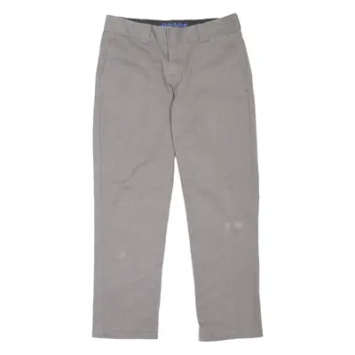 DICKIES Workwear Womens Trousers Grey Slim Tapered W32 L30