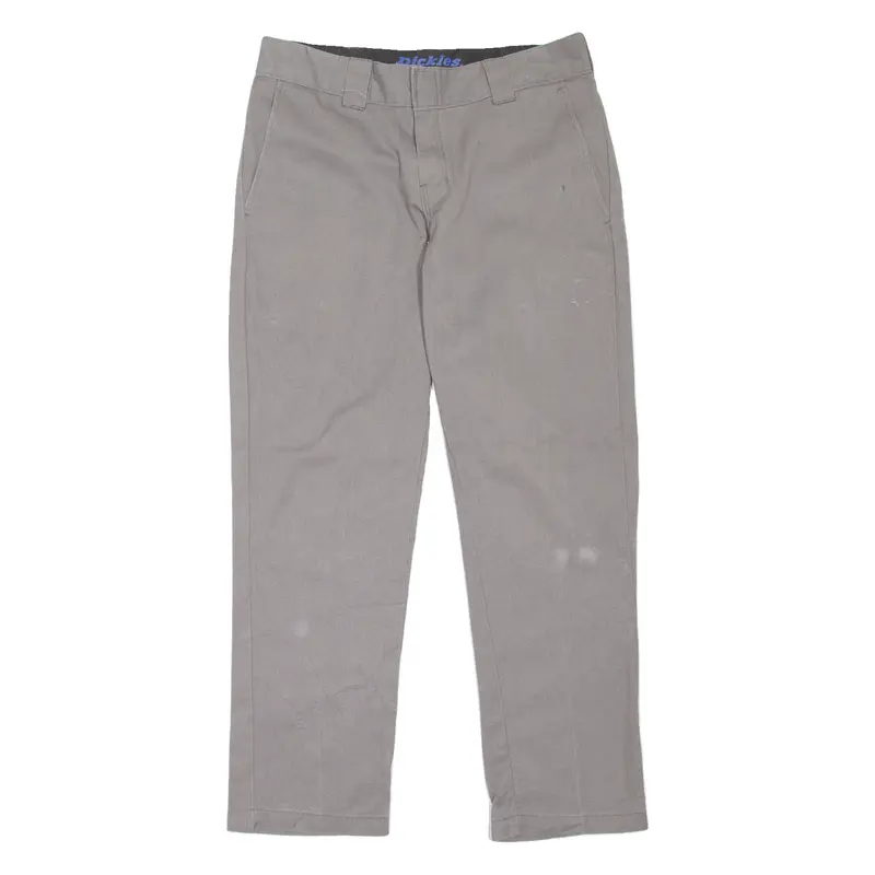 DICKIES Workwear Womens Trousers Grey Slim Tapered W32 L30