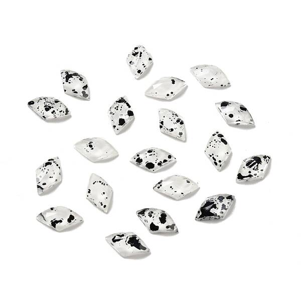 Spot Pattern Resin Cabochons