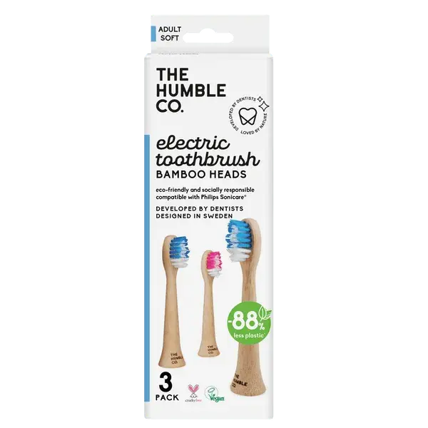 Electric Bamboo Replaceable Head - 3 pack