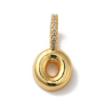 Brass Micro Pave Cubic Zirconia Pendants