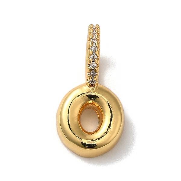 Brass Micro Pave Cubic Zirconia Pendants