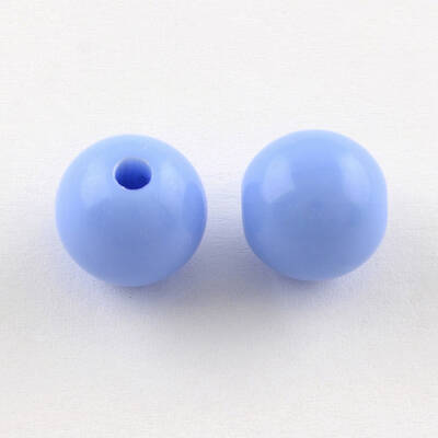 Round Opaque Acrylic Beads