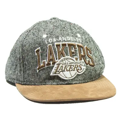 MITCHELL & NESS La Lakers Mens Snapback Cap Grey Wool M