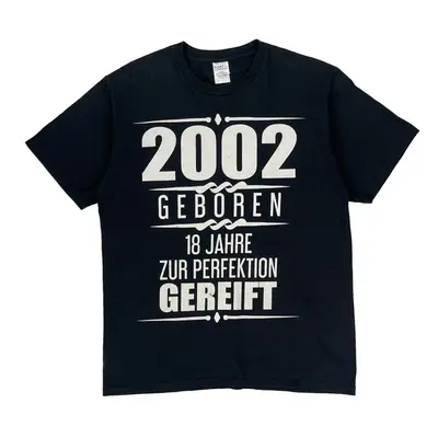 Port & Company Graphic T-Shirt - Large Black Cotton