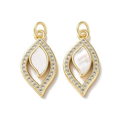 Brass Micro Pave Cubic Zirconia Pendants