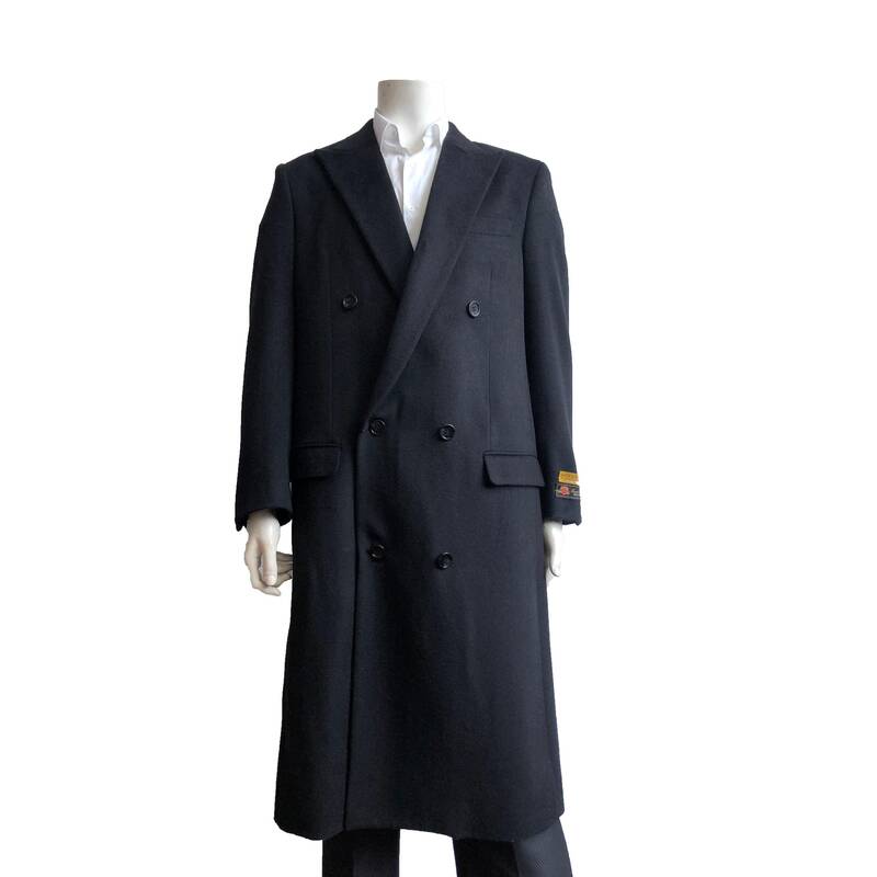 Mens Overcoat  - Brown, Camel, Charcoal, Black, Navy, Grey Double breasted Coat