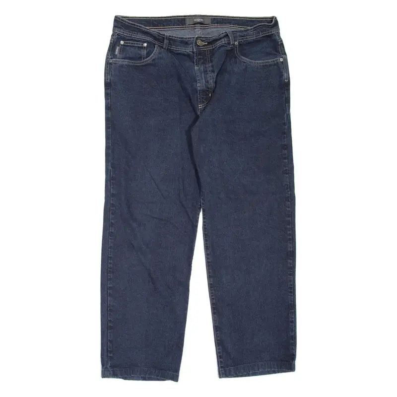 BUGATTI Mens Jeans Blue Regular Tapered W37 L28