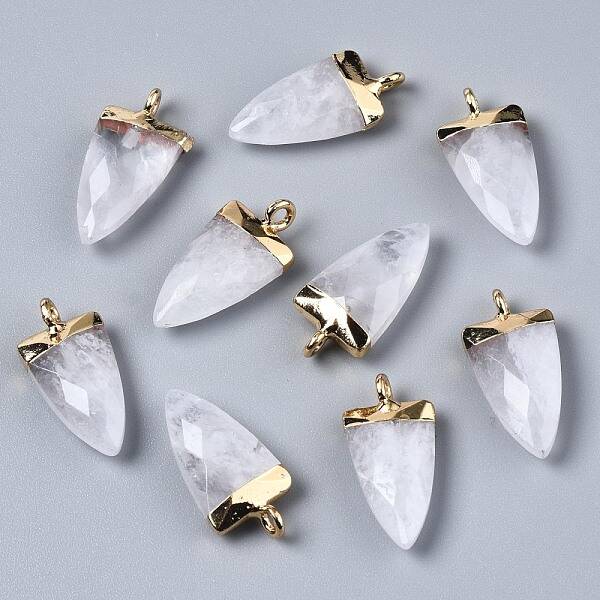 Natural Quartz Crystal Pendants