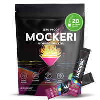 Mockeri Probiotic Mocktail Mix – Mint Mojito Flavor, Zero-Proof Gut Support, 20 On-The-Go Packets