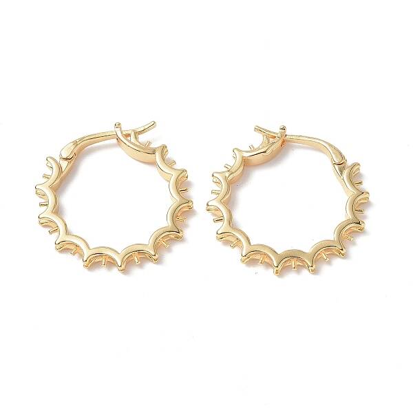 Brass Hoop Earring Finding
