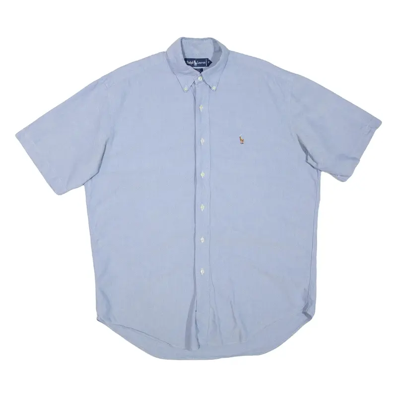 RALPH LAUREN Blaire Mens Plain Shirt Blue M