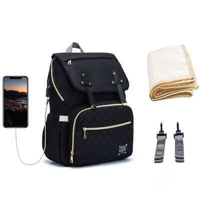 Multifunctional Backpack Laptop & Diaper Large Capacity Bag With Portable Charging Port