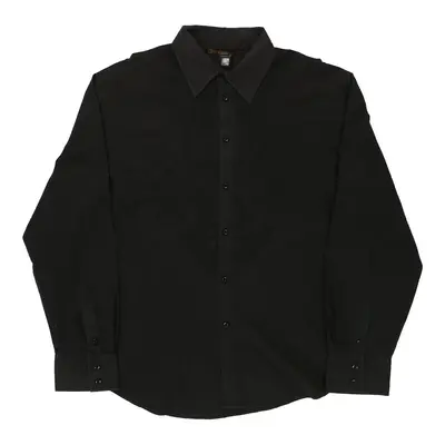Cavalli Class Shirt - Large Black Cotton Blend