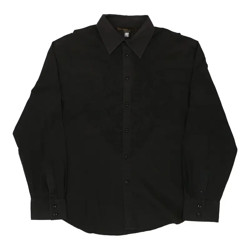 Cavalli Class Shirt - Large Black Cotton Blend