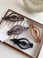 Simple Matte Color Hair Clips, Casual Versatile Hair Accessories for Women & Girls, Minimalist Headwear Suitable for Thick Ha...