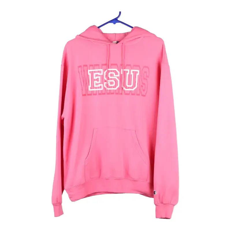 ESU Champion Hoodie - Large Pink Cotton Blend