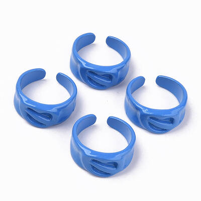Spray Painted Alloy Cuff Rings