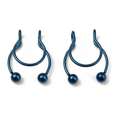 304 Stainless Steel Clip on Nose Rings