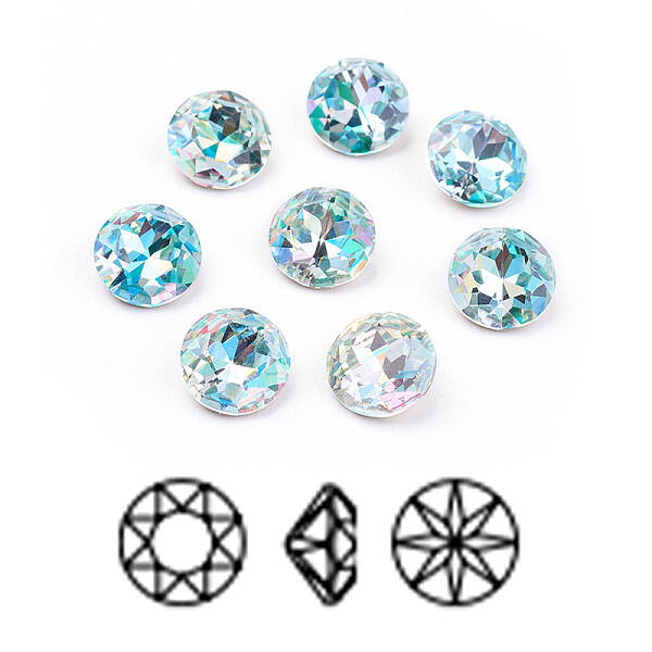 Pointed Back & Back Plated K9 Glass Rhinestone Cabochons