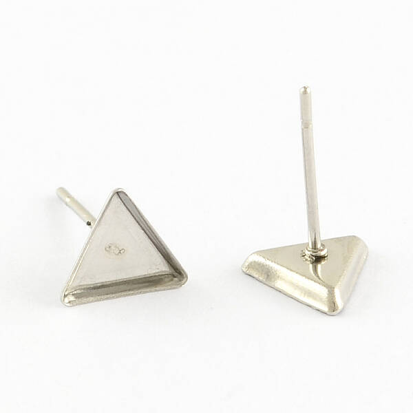 Tarnish Resistant 304 Stainless Steel Stud Earring Settings