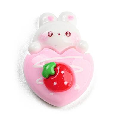 Rabbit Theme Opaque Resin Cabochons