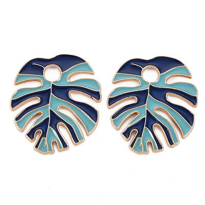 Rack Plating Alloy Enamel Pendants