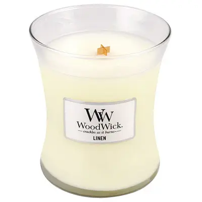 Woodwick Scented candle jar Lino 275 g