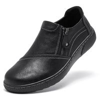 Women Casual Slip on Leather Loafers Dress WalkingShoes