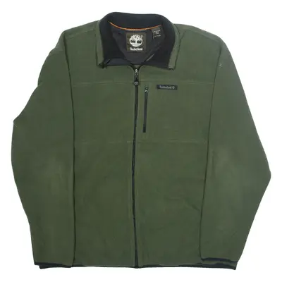 TIMBERLAND Mens Fleece Jacket Green XL