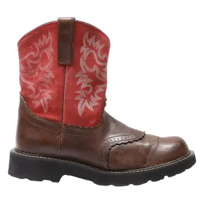 ARIAT Cowboy Boots Brown Leather Womens UK 7.5