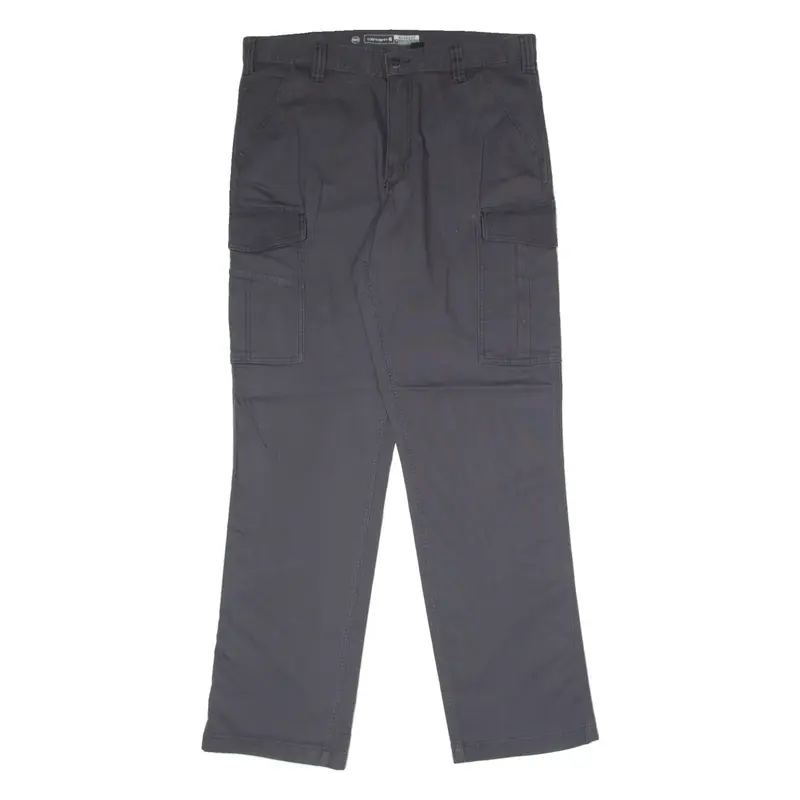CARHARTT Cargo Workwear Mens Canvas Trousers Grey Relaxed Straight W38 L34