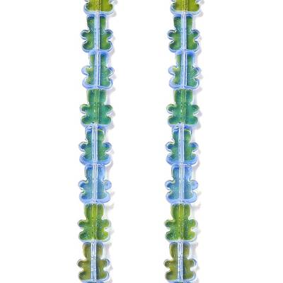 Transparent Electroplate Glass Beads Strands