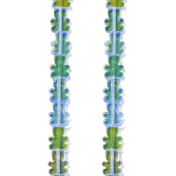 Transparent Electroplate Glass Beads Strands