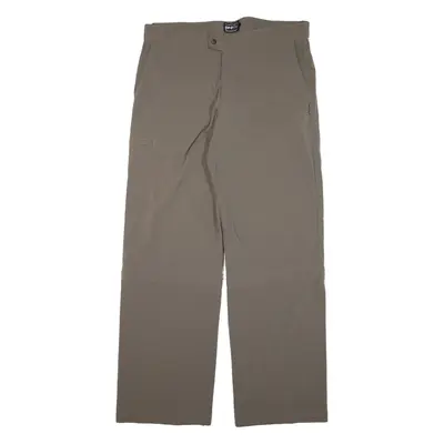 PROLITE Zip-off Trousers Grey Loose Straight Nylon Womens W34 L32