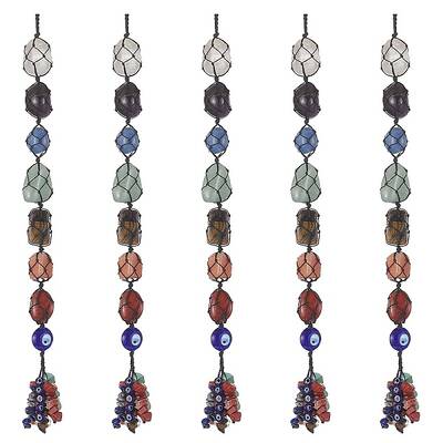 7 Chakra Nuggets Natural Gemstone Pocket Pendant Decorations