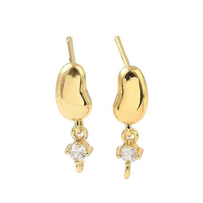 Brass Stud Earring Findings
