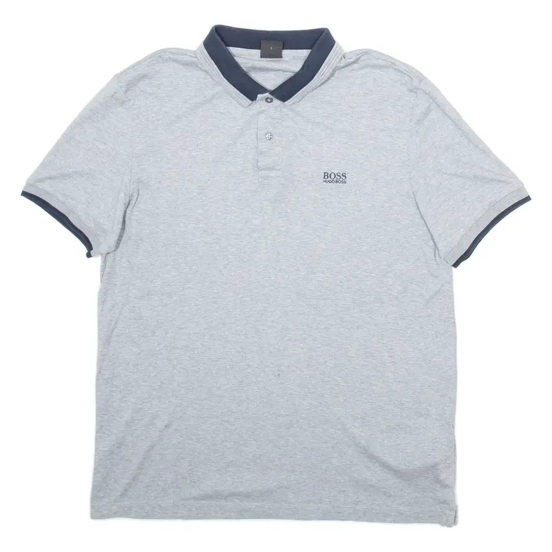BOSS HUGO BOSS Mens Polo Shirt Grey L