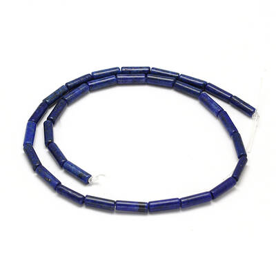 Natural Lapis Lazuli Column Bead Strands