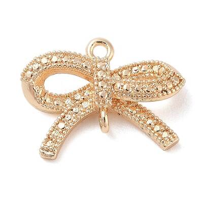 Brass Micro Pave Clear Cubic Zirconia Pendants