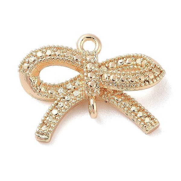 Brass Micro Pave Clear Cubic Zirconia Pendants