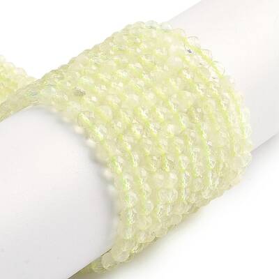 Natural Lemon Quartz Beads Strands