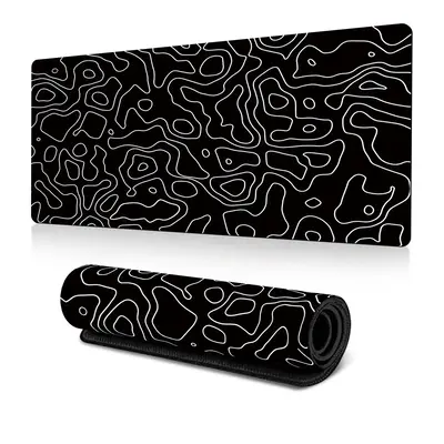 Large Gaming Mouse Pad, 1 Count Non-slip Line Pattern Mouse Pad, Portable Foldable Waterproof Mouse Mat For Home Office