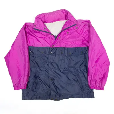 Track Jacket Blue Colourblock Womens M