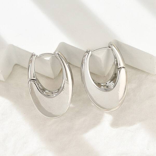 Brass Hoop Earrings for Women