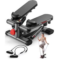 Foot Pedals Stair Stepper for Exercise, Mini Steppers with Resistance Band, Hydraulic Fitness Stepper Exercise Home Workout E...