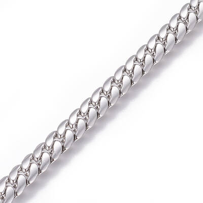 Tarnish Resistant 304 Stainless Steel Cuban Link Chains